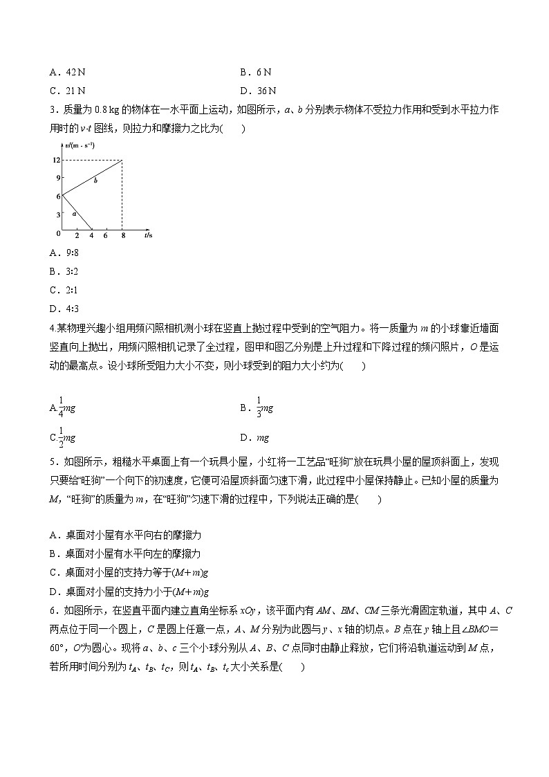 人教版必修第一册高一物理同步讲练测专题4.4牛顿运动定律的应用(练)(原卷版+解析)第3页