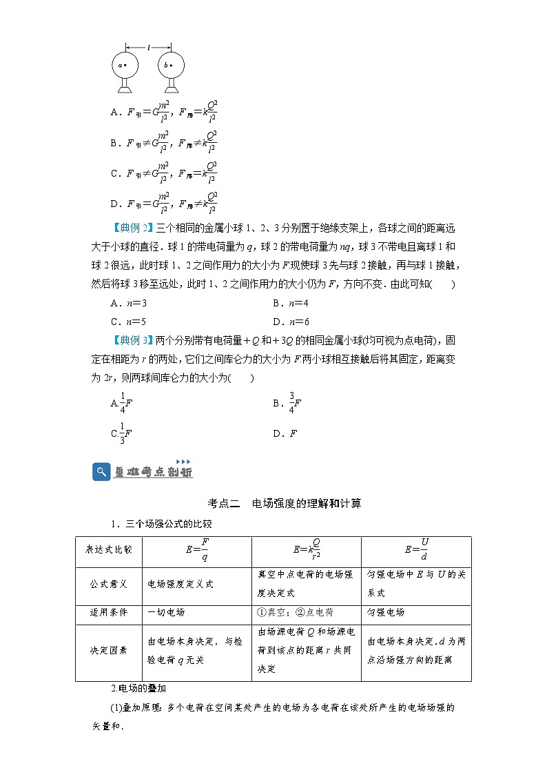 2024年物理高考一轮复习精细讲义第26讲　电场力的性质(原卷版+解析)第3页