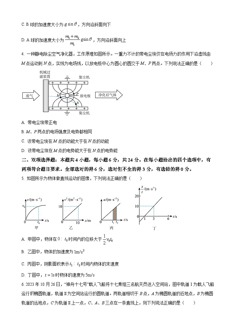 福建省龙岩市2024届高三下学期3月一模物理试题（Word版附解析）02