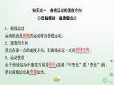 2024春高中物理第5章抛体运动1.曲线运动课件（人教版必修第二册）