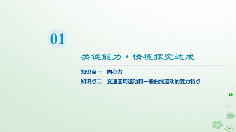 2024春高中物理第6章圆周运动2向心力第1课时向心力课件（人教版必修第二册）第3页