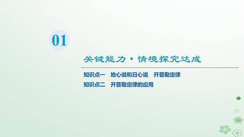 2024春高中物理第7章万有引力与宇宙航行1.行星的运动课件（人教版必修第二册）03