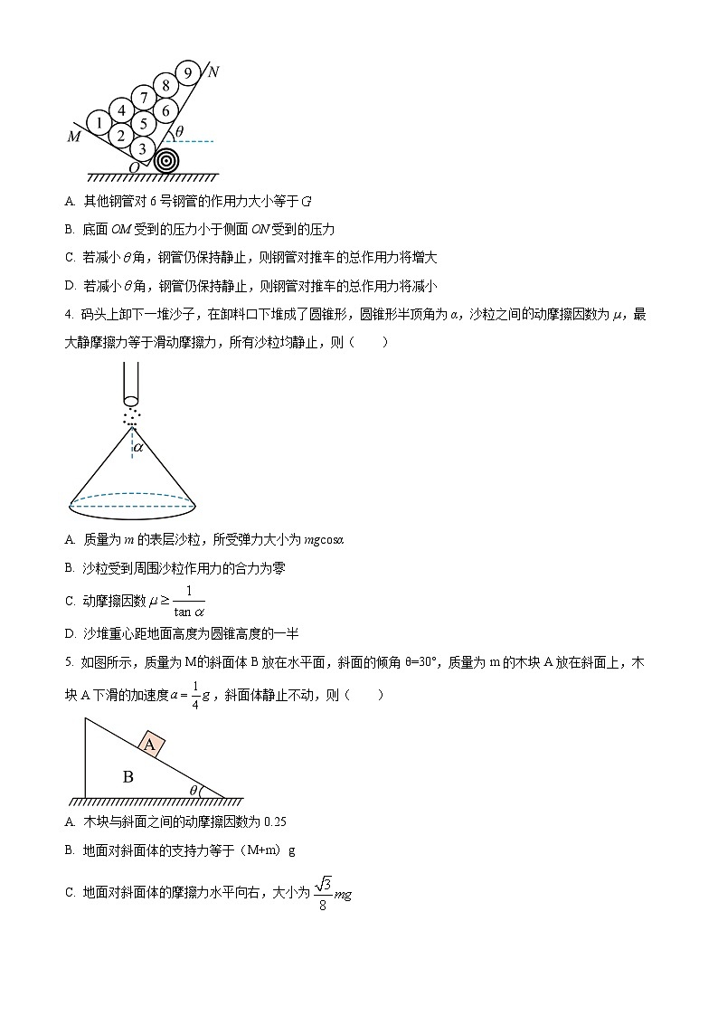 2024天水一中高一下学期开学考试物理含解析第2页