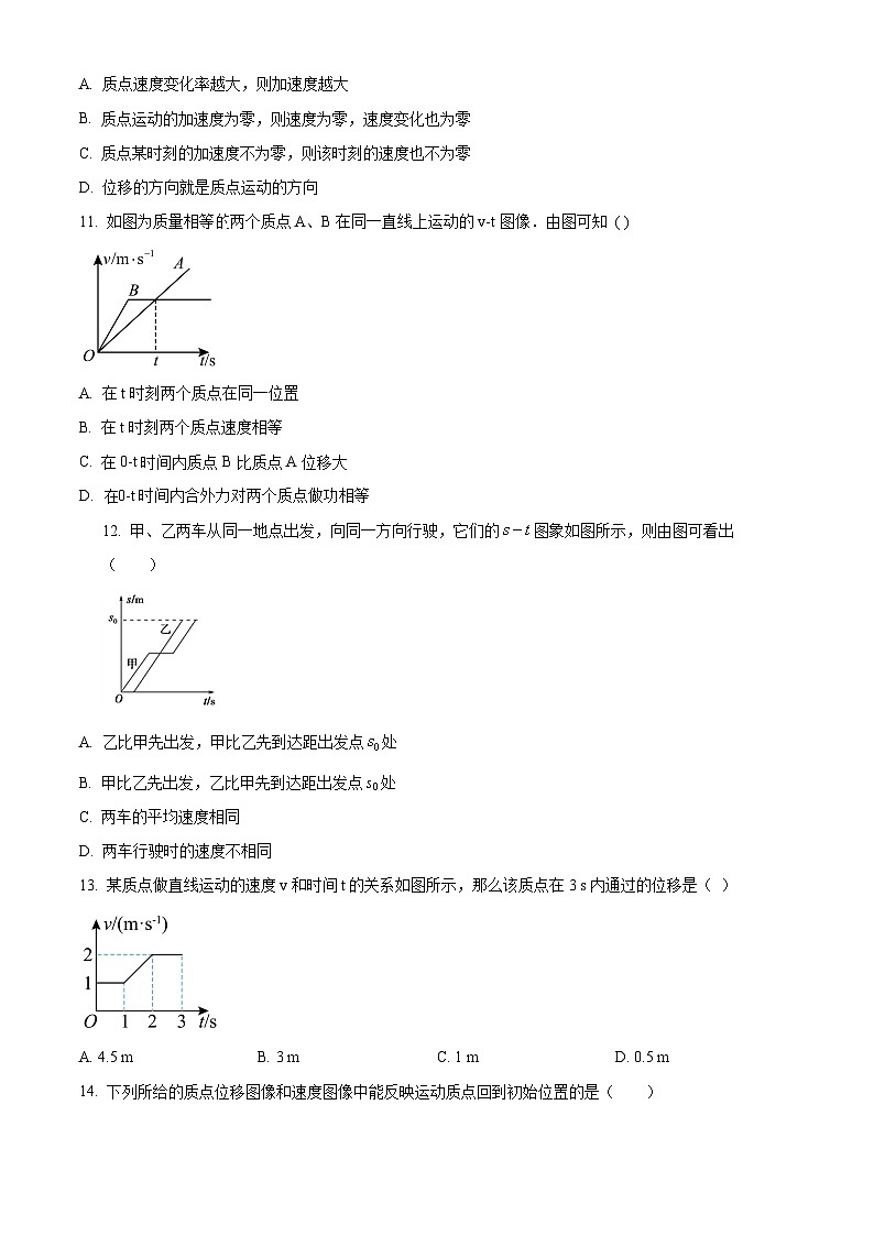 精品解析：海南省琼海市嘉积中学2023-2024学年高三上学期期末考试物理试题A卷（原卷版）第3页