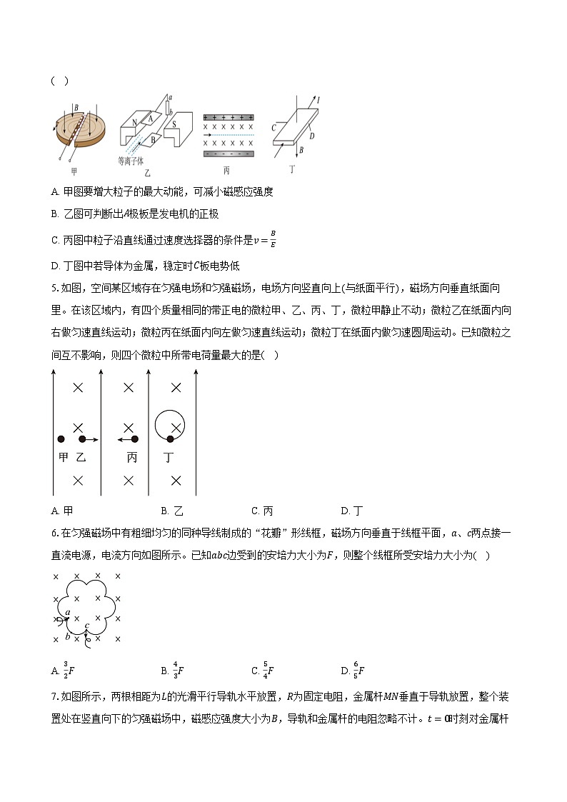 2023-2024学年山东省枣庄市第一中学高二（下）月考物理试卷（3月）（含解析）02