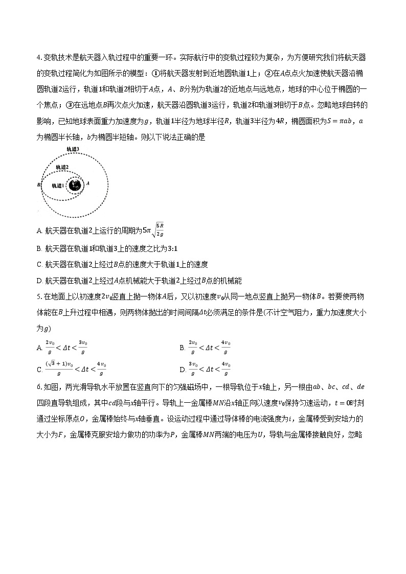 2023-2024学年湖南省长沙市第一中学高三（下）自主检测物理试卷（2月）（含解析）02