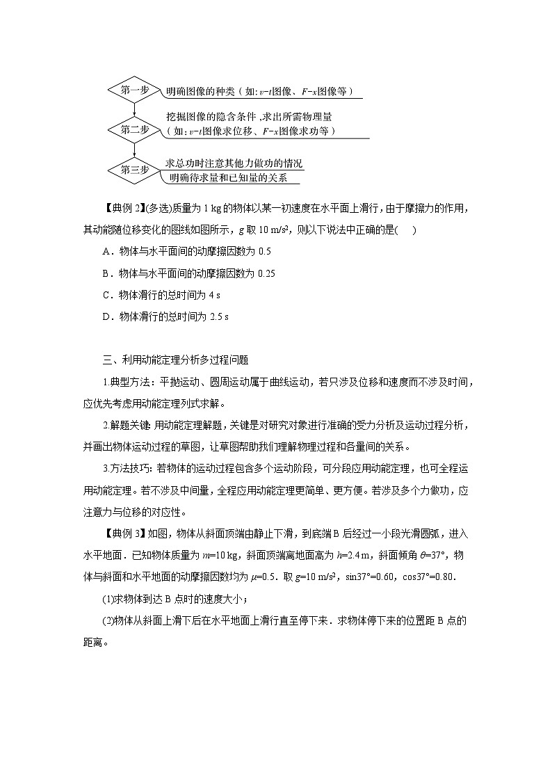 人教版物理必修第二册8.3动能和动能定理（第二课时）教案第2页