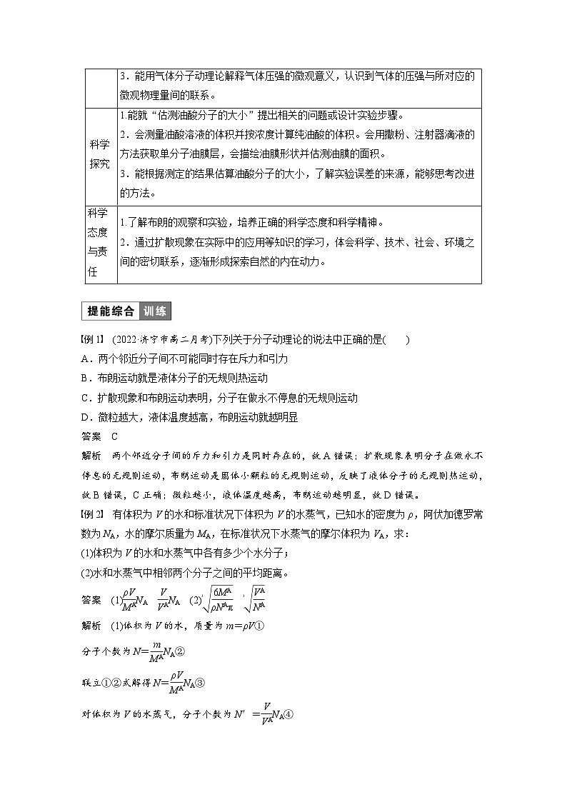 2024年高中物理新教材同步学案 选择性必修第三册  第1章 章末素养提升（含解析）第2页