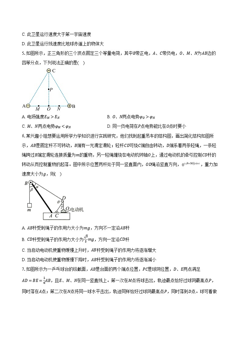 2023-2024学年山东省菏泽市高三（下）一模物理试卷（含解析）02