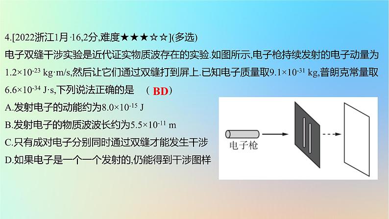 2025版高考物理一轮复习真题精练专题十六原子物理第38练光电效应及其规律课件08