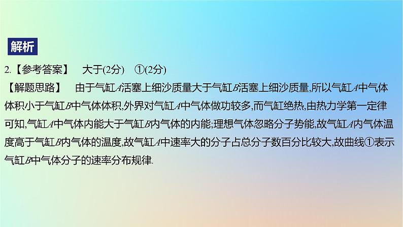 2025版高考物理一轮复习真题精练专题十五热学第37练热力学定律的应用课件第5页