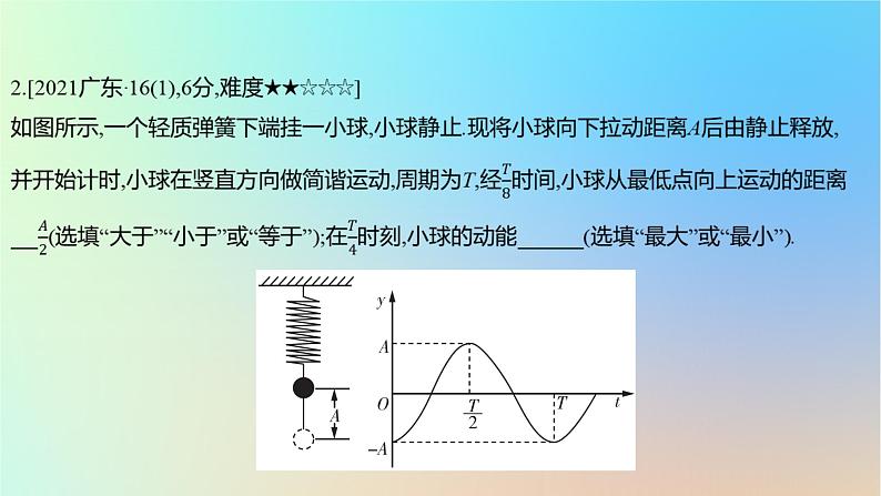 2025版高考物理一轮复习真题精练专题十三机械振动与机械波第31练机械振动课件04