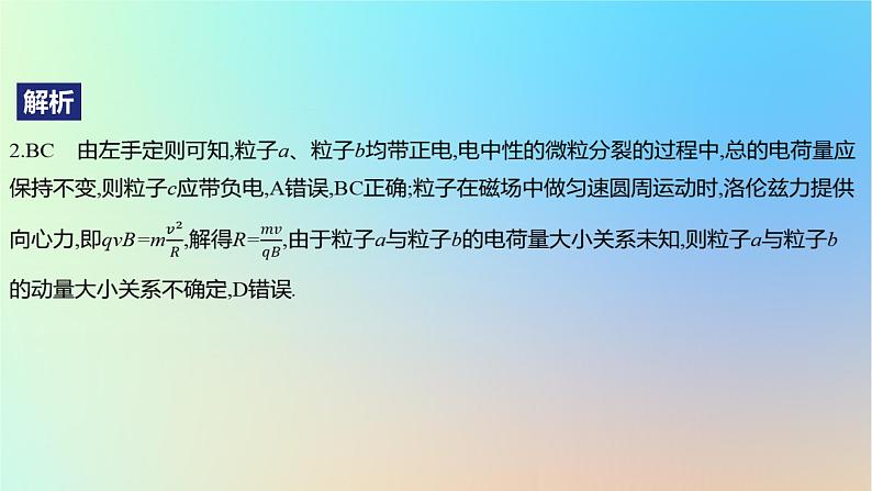 2025版高考物理一轮复习真题精练专题十磁场第23练带电粒子在有界匀强磁场中的运动课件第5页