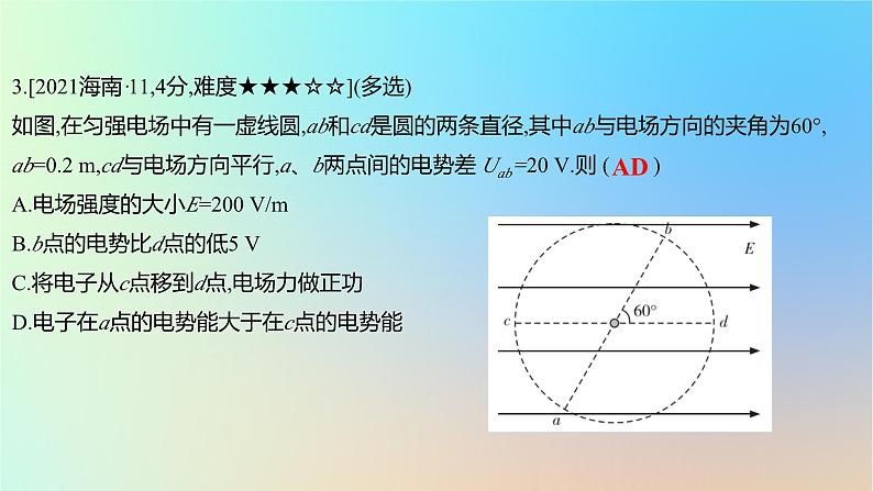 2025版高考物理一轮复习真题精练专题八静电场第18练库仑定律和电场的性质课件第6页