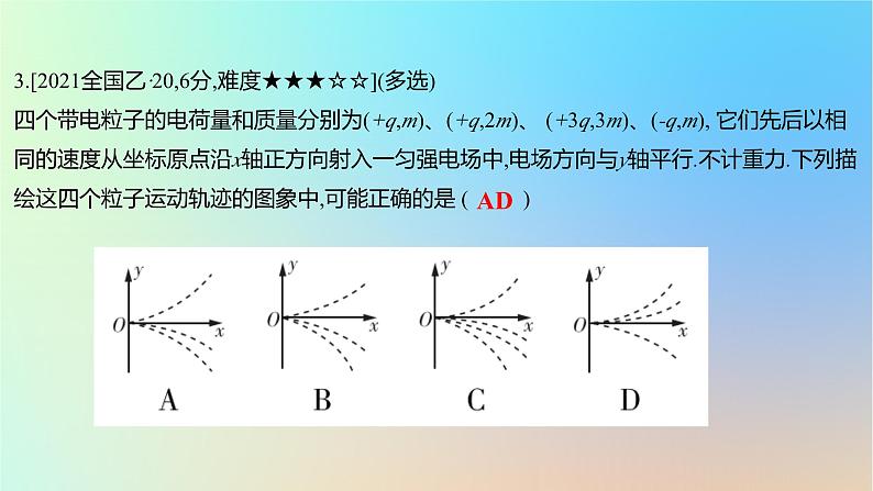 2025版高考物理一轮复习真题精练专题八静电场第19练电容器带电粒子在电场中的运动课件06