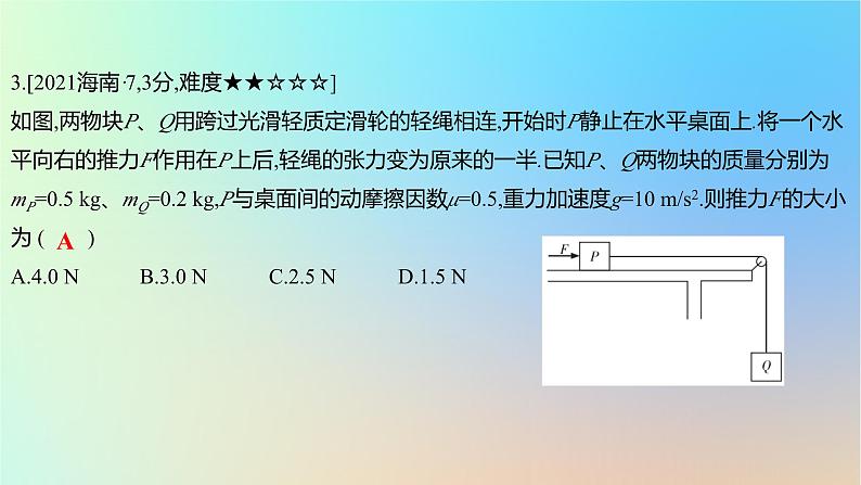 2025版高考物理一轮复习真题精练专题二相互作用第4练受力分析共点力平衡课件06