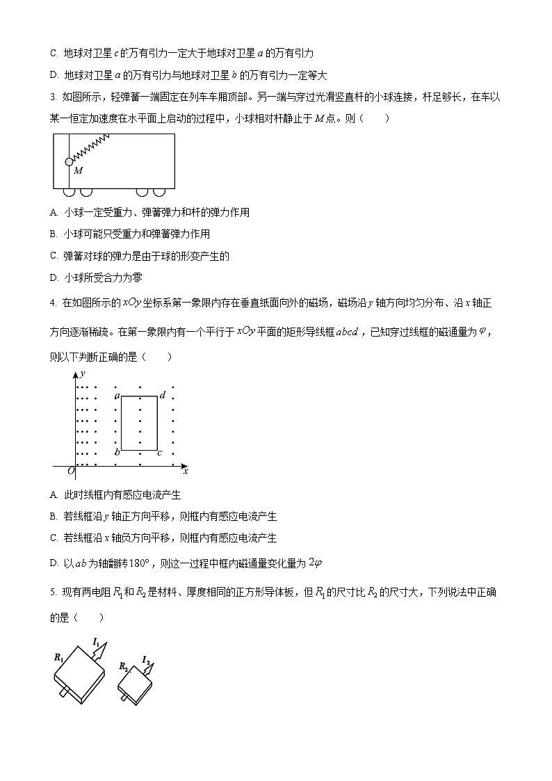安徽省芜湖市2023-2024学年高二下学期第一次学情诊断物理试卷（A卷）（Word版附解析）02