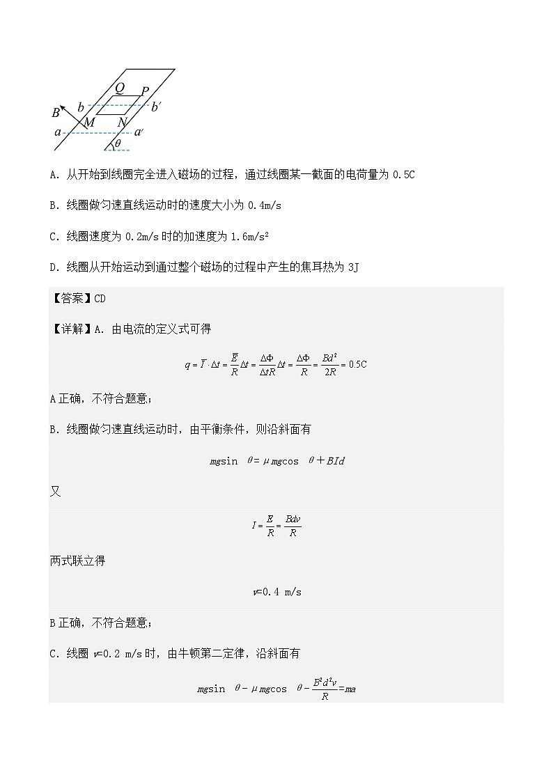 2023年上海高三物理模拟卷汇编：电磁感应中的能量转化（解析版）第3页