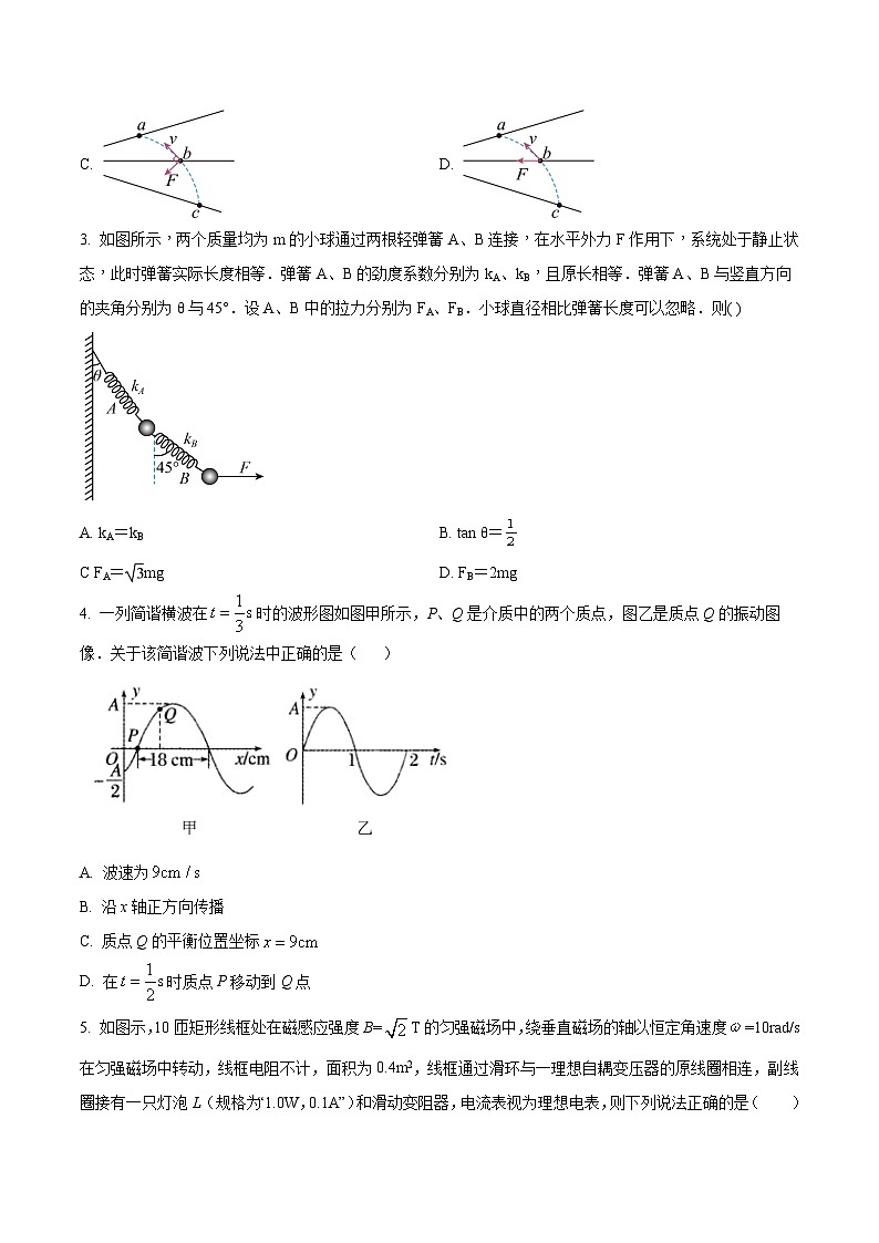 2024届河北省石家庄市辛集市高三上学期期末教学质量监测物理试题（Word版）02