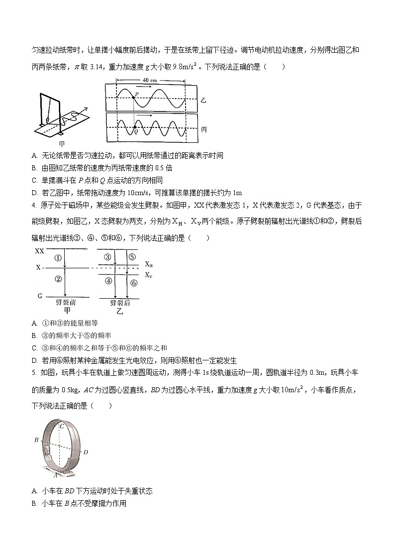 2024届吉林省白山市高三二模物理试题第2页