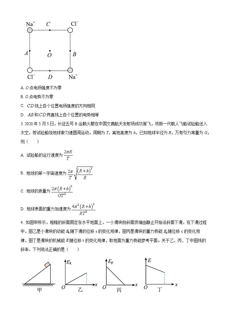 精品解析：四川省成都市简阳实验学校2023-2024学年高三下学期开学考试理科综合试题-高中物理（原卷版）第2页