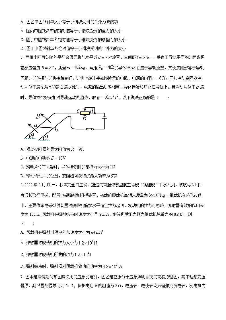精品解析：四川省成都市简阳实验学校2023-2024学年高三下学期开学考试理科综合试题-高中物理（原卷版）第3页