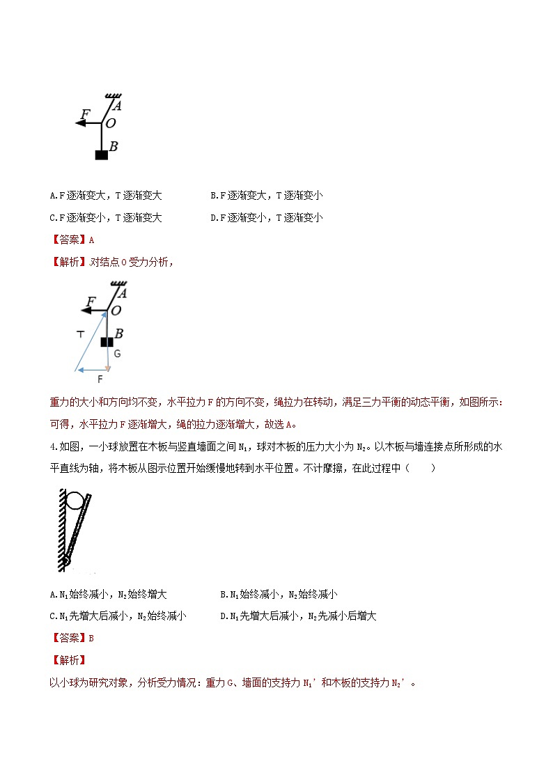 专题12三力平衡中的动态平衡问题及最小值问题-2023届高三物理一轮复习重难点逐个突破03