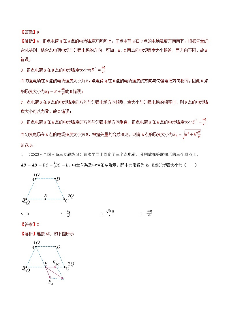 专题50场强的叠加   特殊带电体电场强度的计算方法 （解析版）第3页