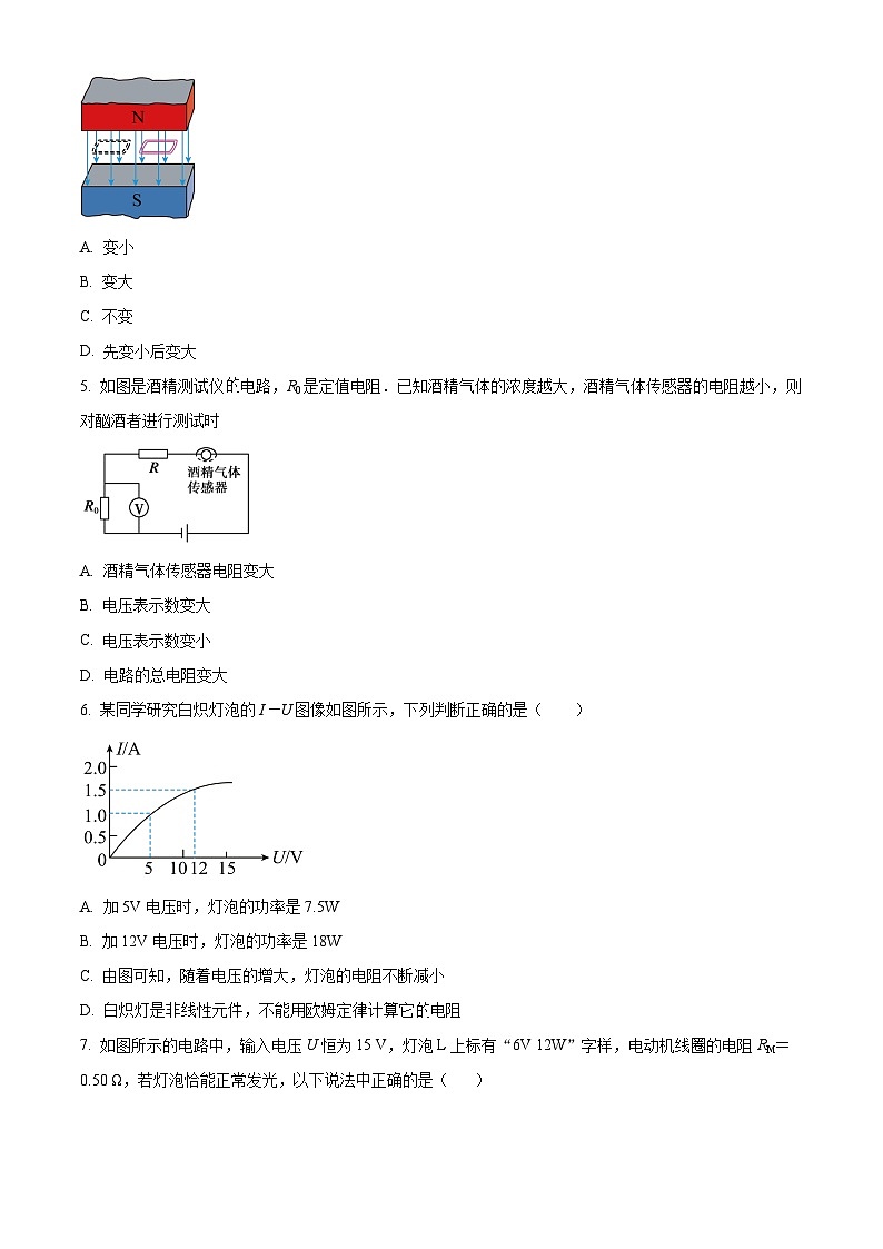 精品解析：江西省赣州市兴国县将军中学有限公司2023-2024学年高二上学期期中考试物理试题（普高部）（原卷版）第2页