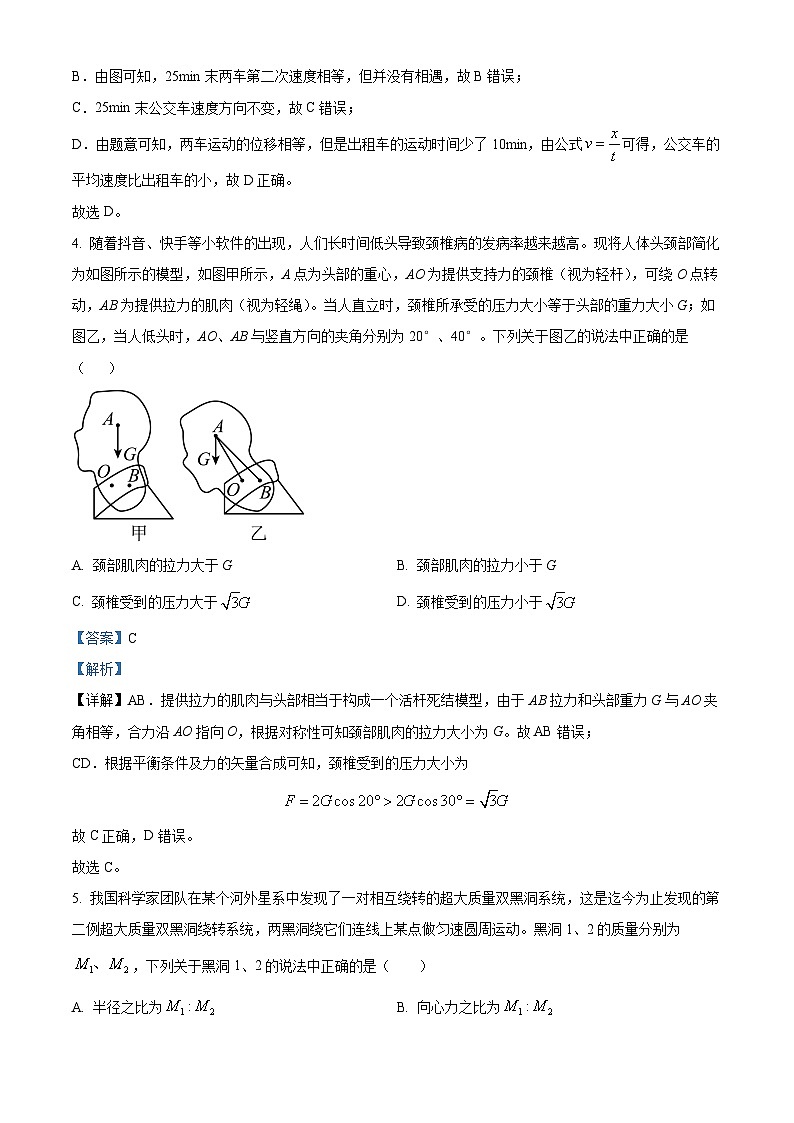 2024届安徽省合肥市高三一模物理试题  （解析版）03