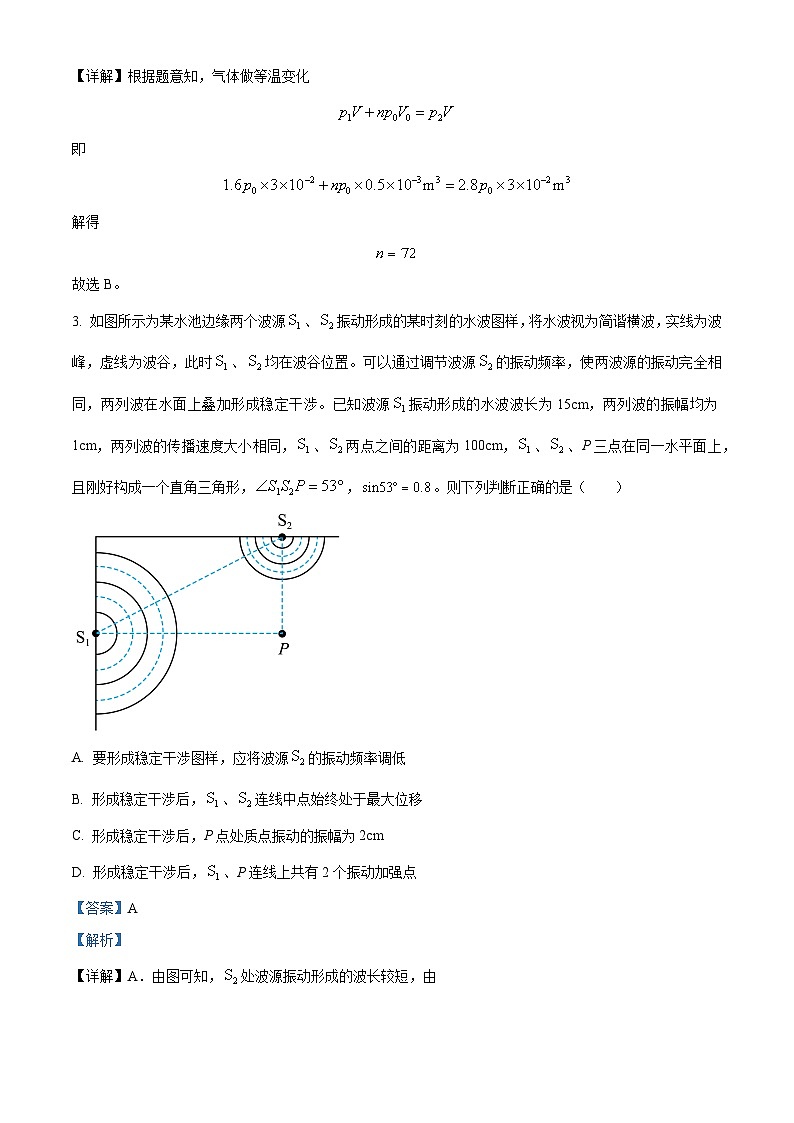 2024届安徽省合肥一中等A10联盟高三下学期开学物理试题  （解析版）第2页