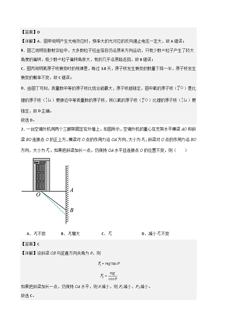 2024年九省新高考第二次模拟考试卷：物理（江西、广西、黑龙江、吉林卷）（全解全析）第2页