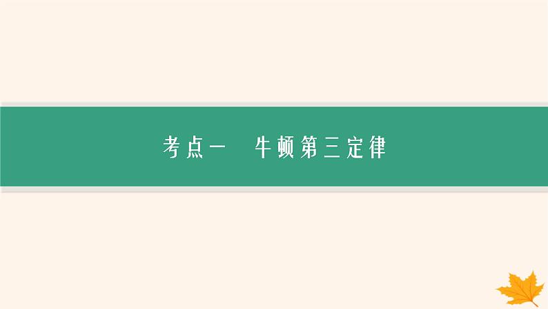 备战2025届新高考物理一轮总复习第2章相互作用第4讲牛顿第三定律共点力的平衡课件02