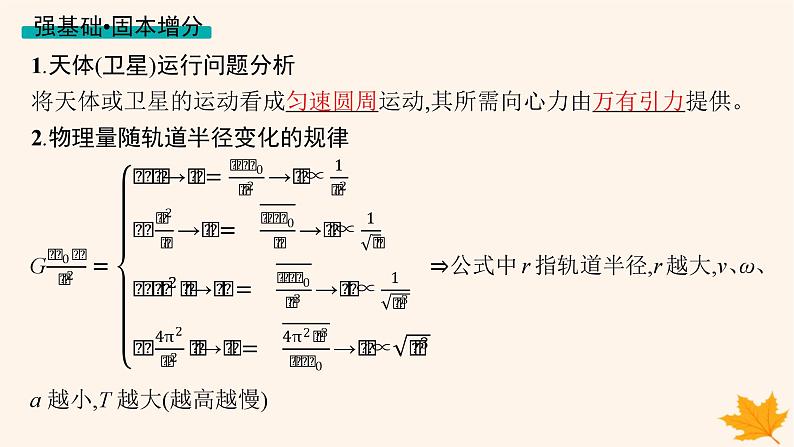 备战2025届新高考物理一轮总复习第5章万有引力与航天第2讲天体运动与人造卫星课件03