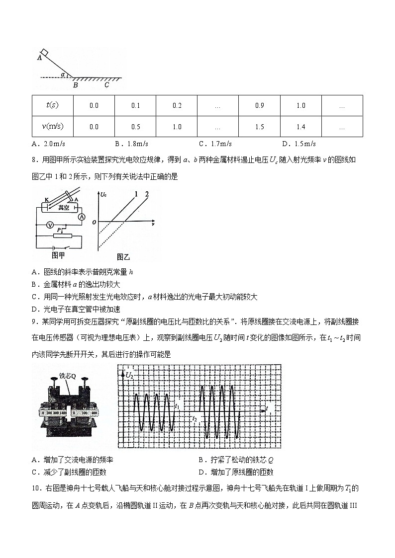 2024届江苏省南京市盐城市高三下学期第一次模拟考试物理试卷第3页