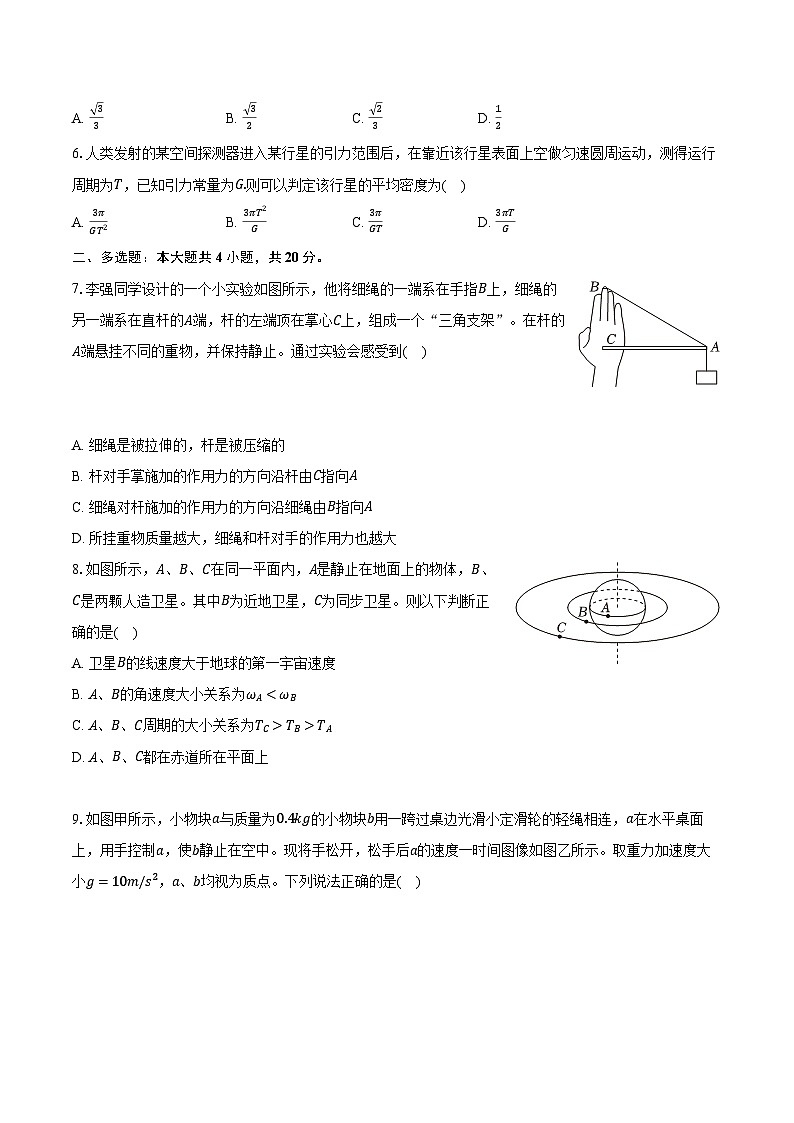 2023-2024学年湖南省长沙市高一（下）入学物理试卷（含解析）第2页