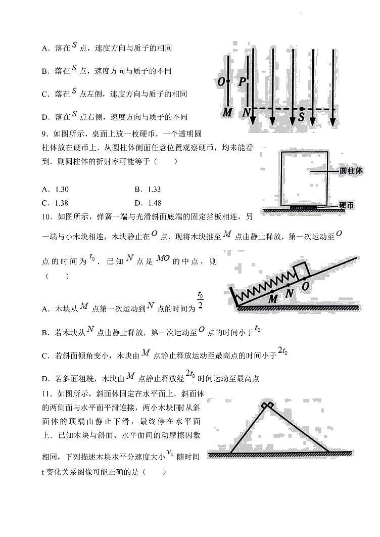 2024届江苏省扬州市高三二模物理试题03