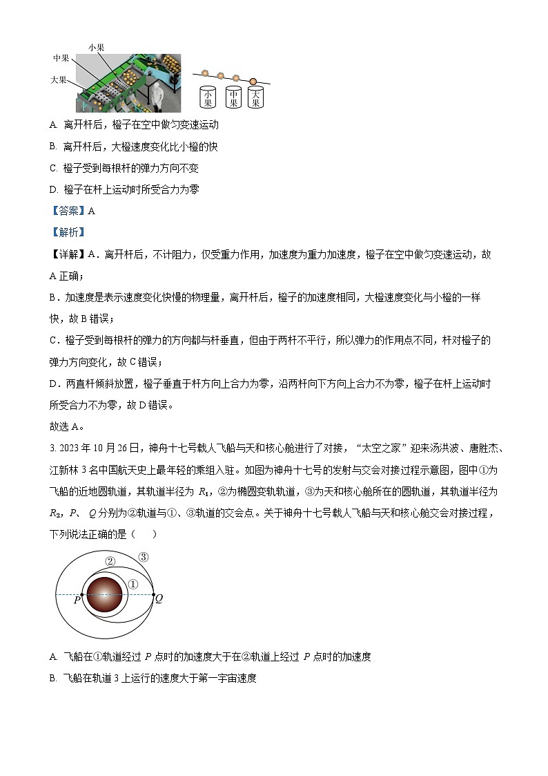 2024届江西省南昌二中等六校高三下学期第二次联考物理试题（解析版）第2页