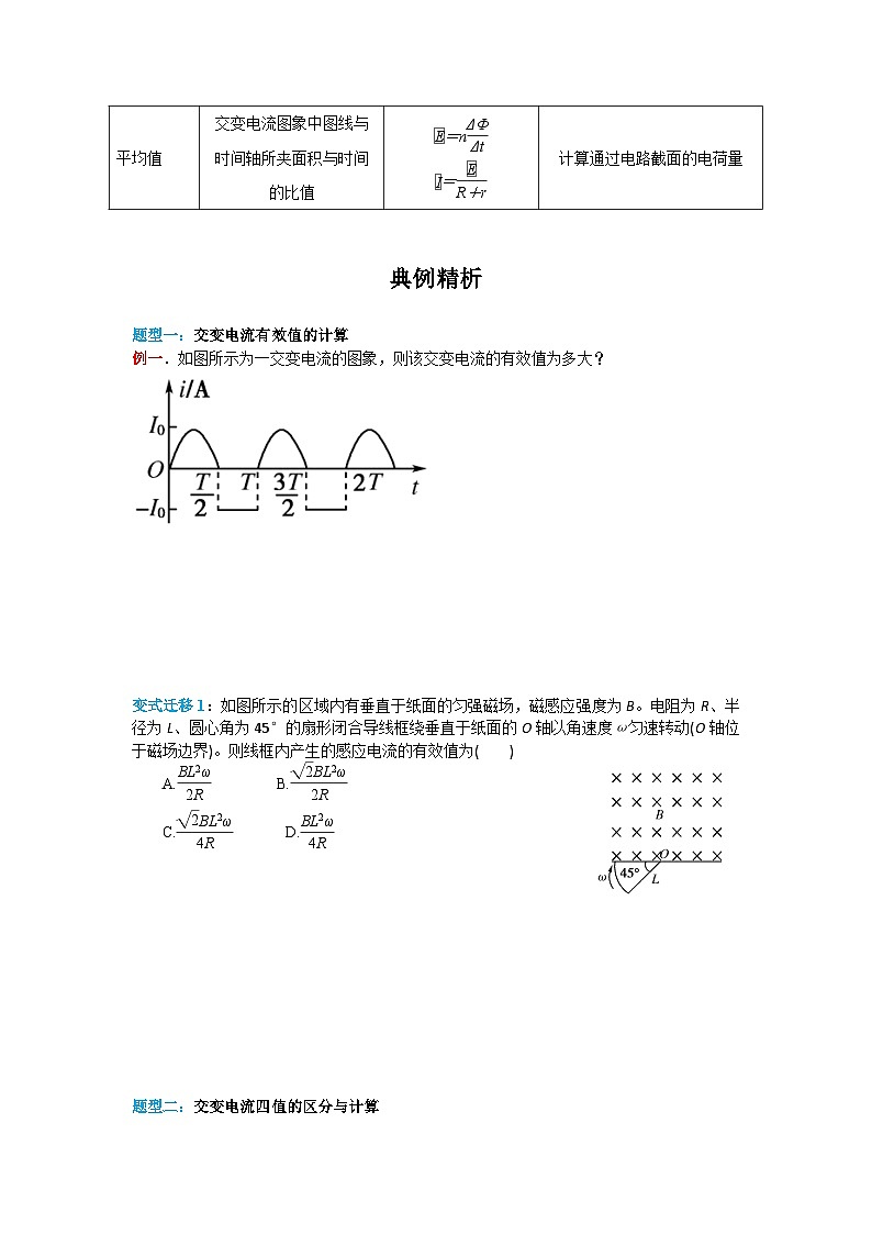 人教版选择性必修第二册高二物理同步精品讲义3.2交变电流的描述(原卷版+解析)03