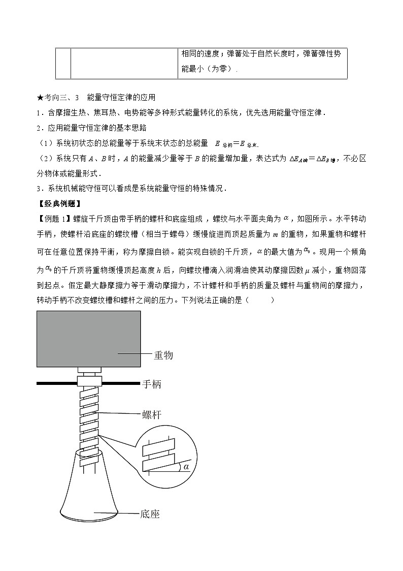高三物理二轮复习(命题规律+知识荟萃+经典例题+精选习题)(江苏专用)专题07　动能定理　机械能守恒　能量守恒定律(原卷版+解析)第3页
