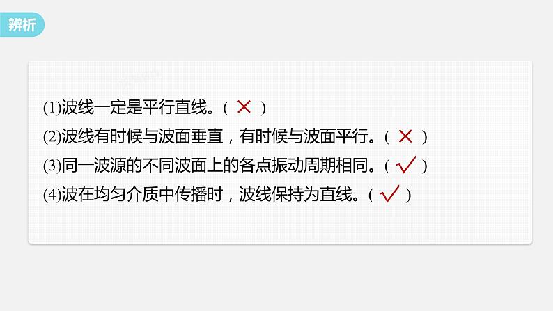 3.2+波的反射和折射+课件-2023-2024学年高二上学期物理鲁科版（2019）选择性必修第一册08