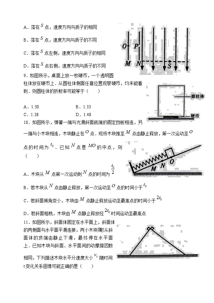 江苏省扬州市2024届高三下学期第二次调研测试（二模）物理试卷（Word版附答案）03