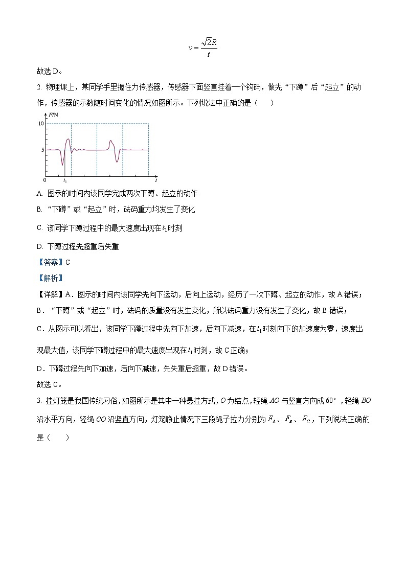 精品解析：湖北省恩施州咸丰春晖高级中学2023-2024学年高二下学期第一次月考物理试题（解析版）第2页