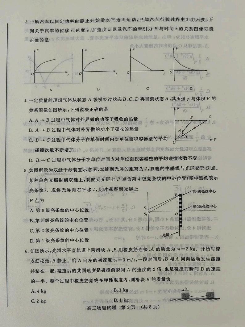 2024济南高三下学期3月模拟考试（一模）物理PDF版含答案02