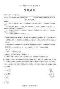 2024届湖北省圆创联盟高三下学期三月联合测评（一模）物理试题