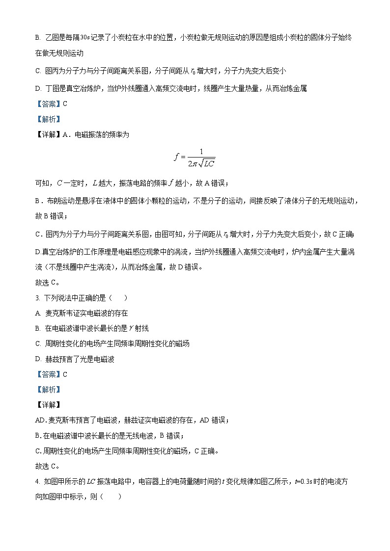 精品解析：江苏省靖江高级中学2023-2024学年高二下学期3月月考物理试题（解析版）第2页