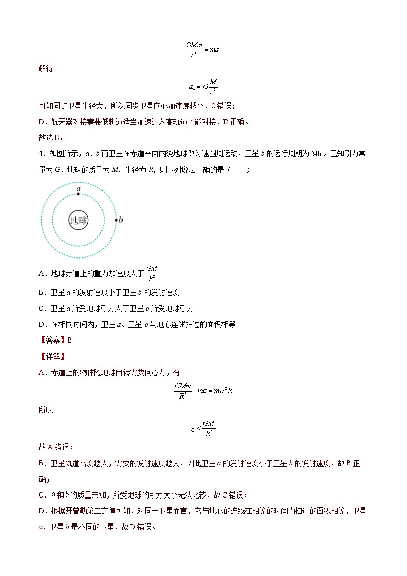 第六章 万有引力定律 单元测试-高一物理同步精品讲义（沪科版必修第二册）03