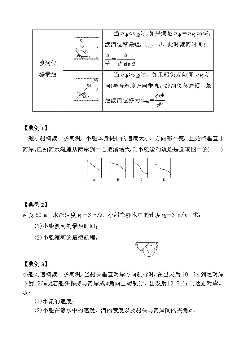 第3课  “小船过河”、“绳杆连物”问题-高一物理同步精品讲义（沪科版必修二）02