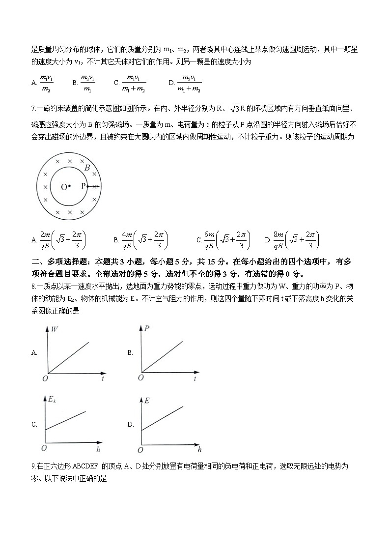 2024贵阳高三下学期适应性考试（一）物理含答案03