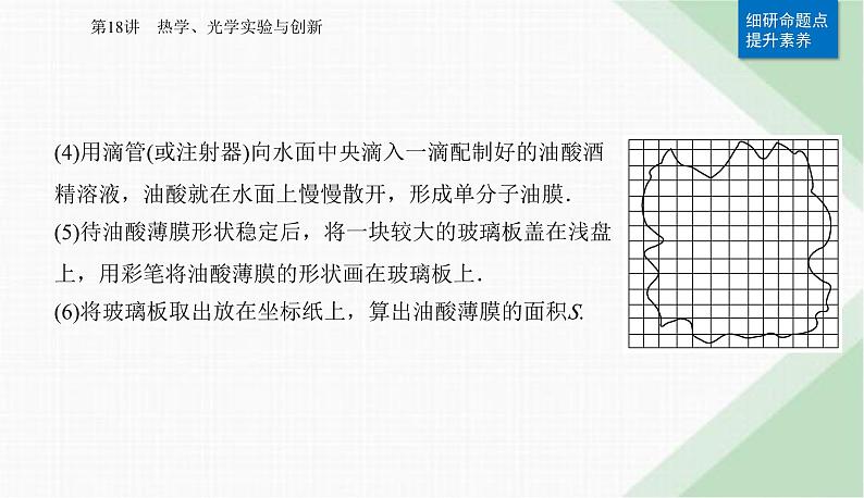 2024届高考物理二轮复习第18讲热学、光学实验与创新课件第6页